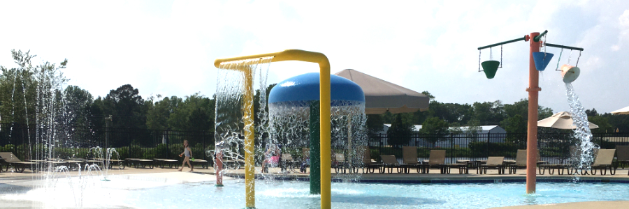 Splash zone, pool