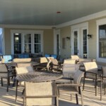 outdoor dining/living at the club